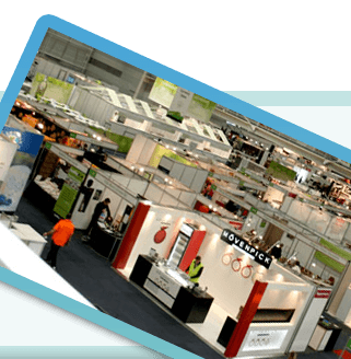 Photograph of an exhibition hall from the previous Chill out Hiring website