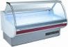 Curved glass deli fridge